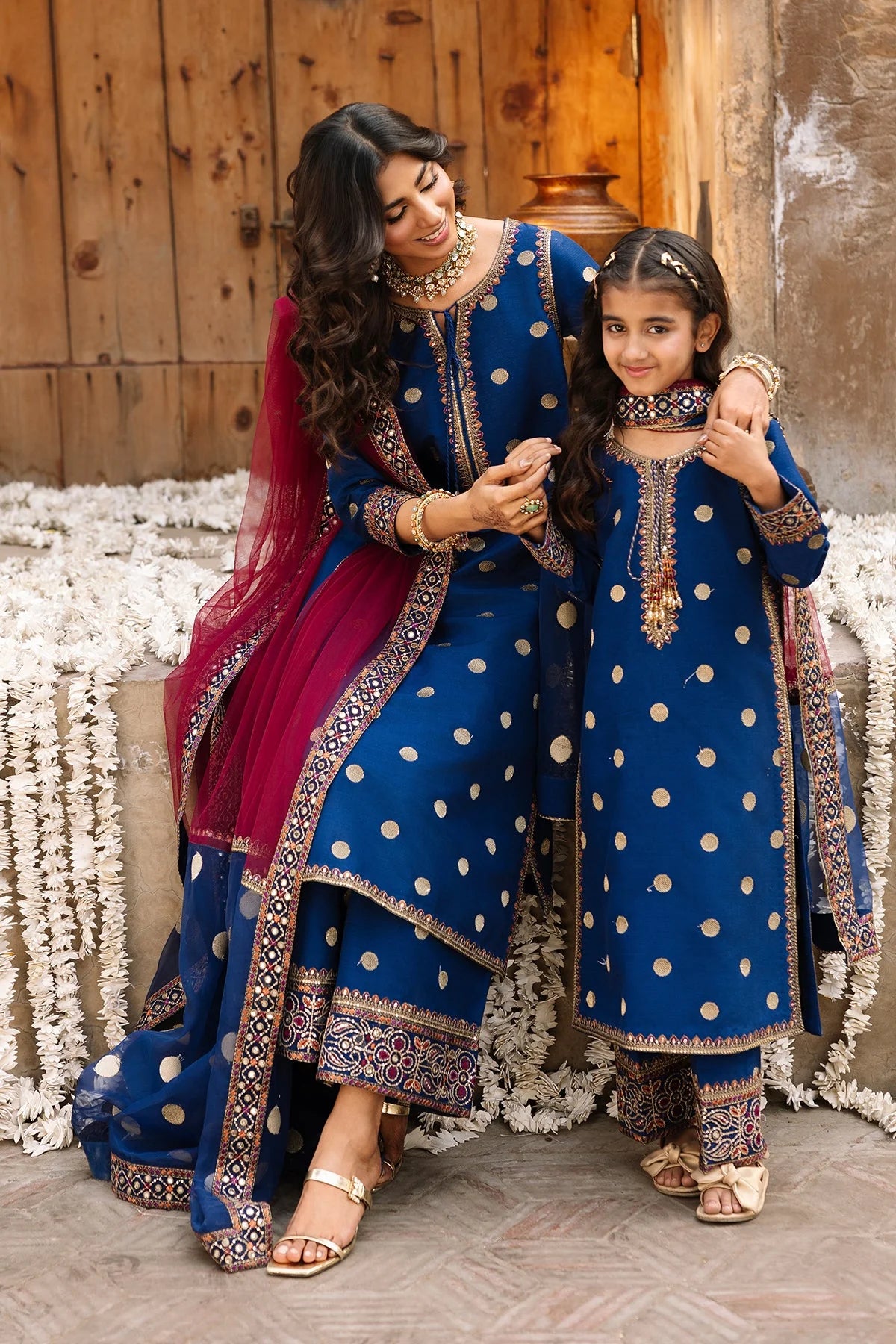 3 Piece Unstitched Fully Embroidered Dhanak Dress With Embroidered Organza Dupatta