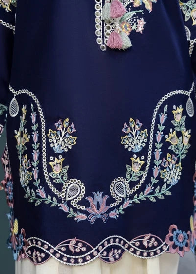 2 Piece Unstitched Fully Embroidered Dhanak Dress