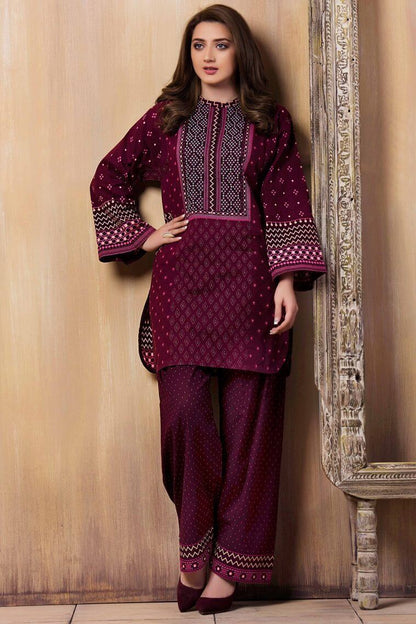 2 Piece Unstitched Heavy Embroidered Lawn Suit - Motif