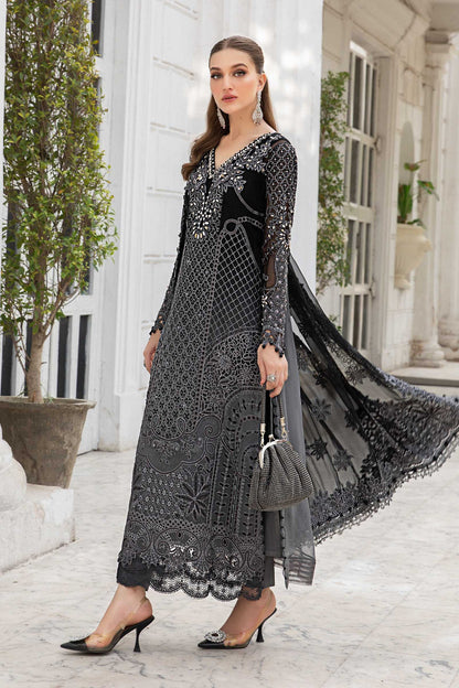 Unstitched Embroidered Chiffon Suit"24(MPC 24-101)Motif - Motif