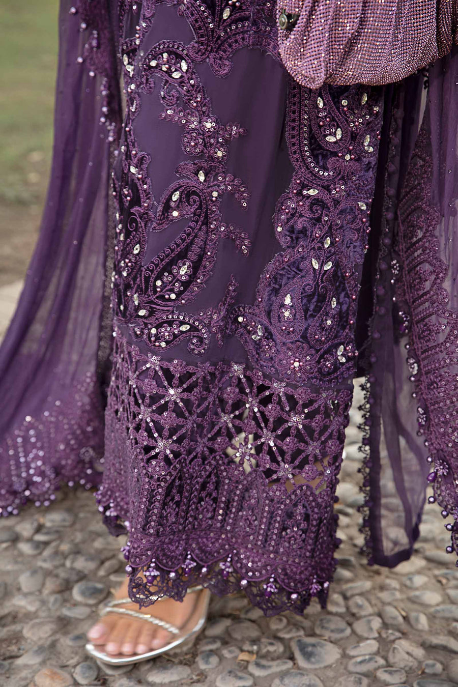 Unstitched Embroidered Chiffon Suit (MCP 24-102)Motif - Motif