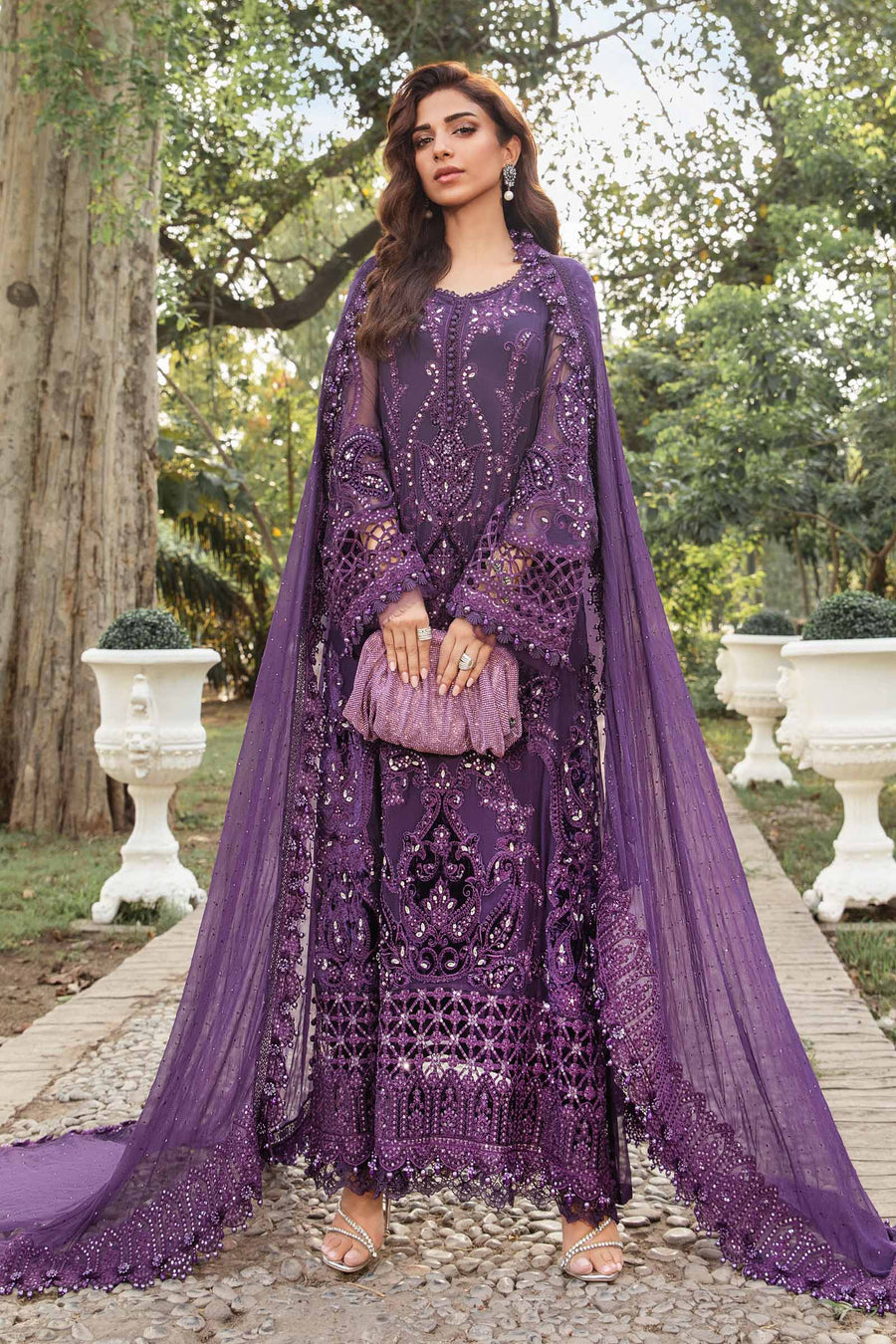 Unstitched Embroidered Chiffon Suit"24(MPC 24-102)Motif - Motif