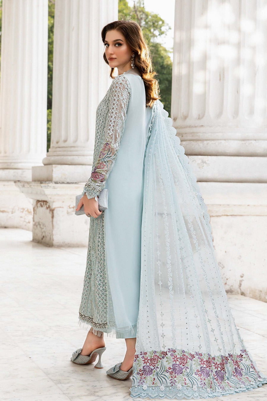 Unstitched Embroidered Chiffon Suit"24(MPC 24-103)Motif - Motif