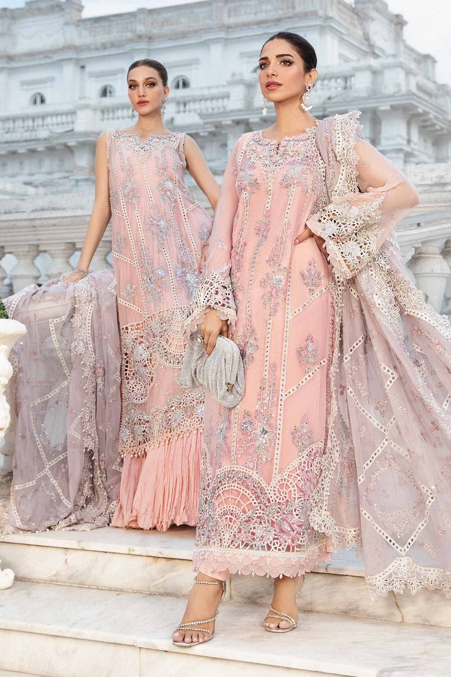 Unstitched Embroidered Chiffon Suit"24(MPC 24-106)Motif - Motif
