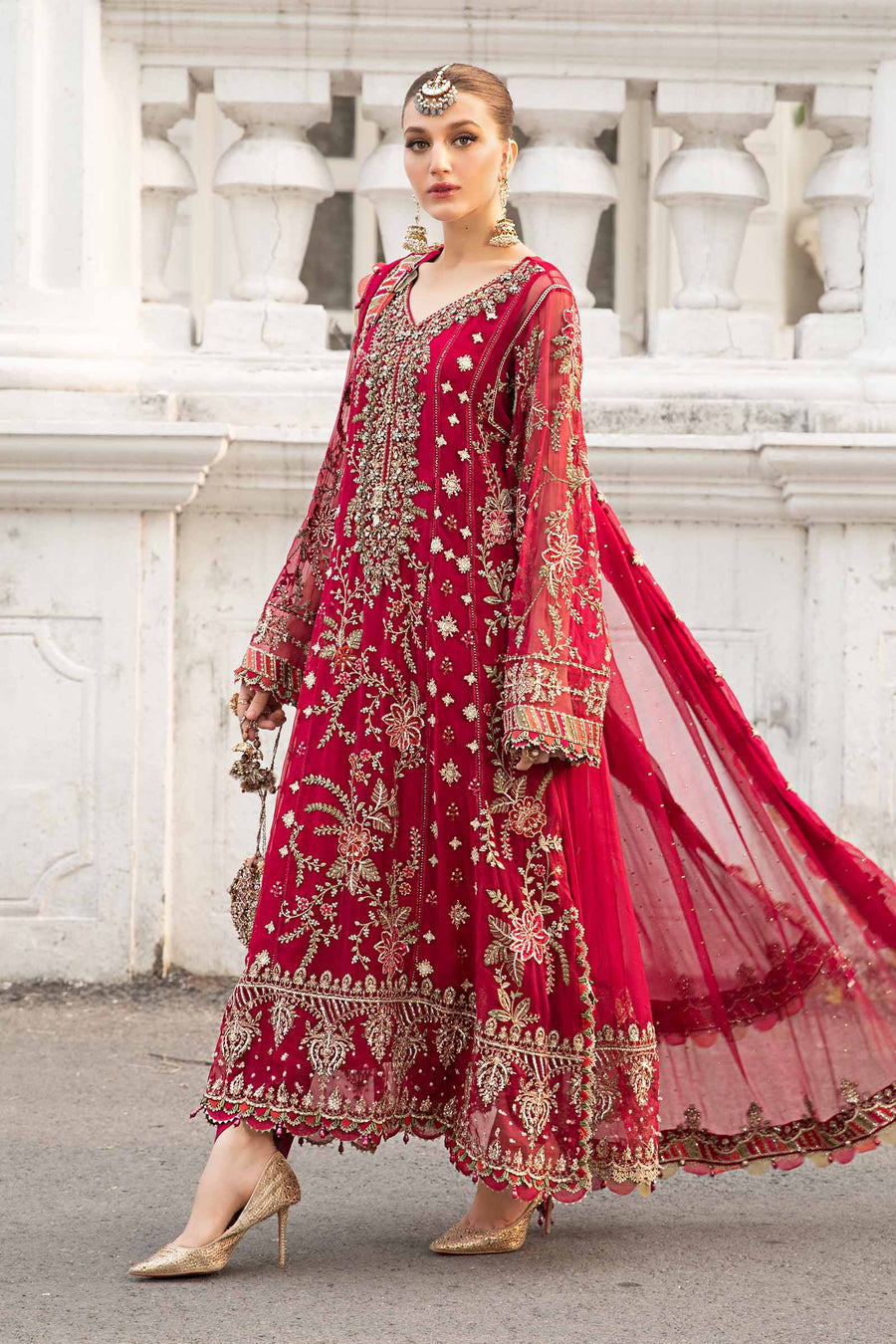 Unstitched Embroidered Chiffon Suit"24(MPC 24-107)Motif - Motif