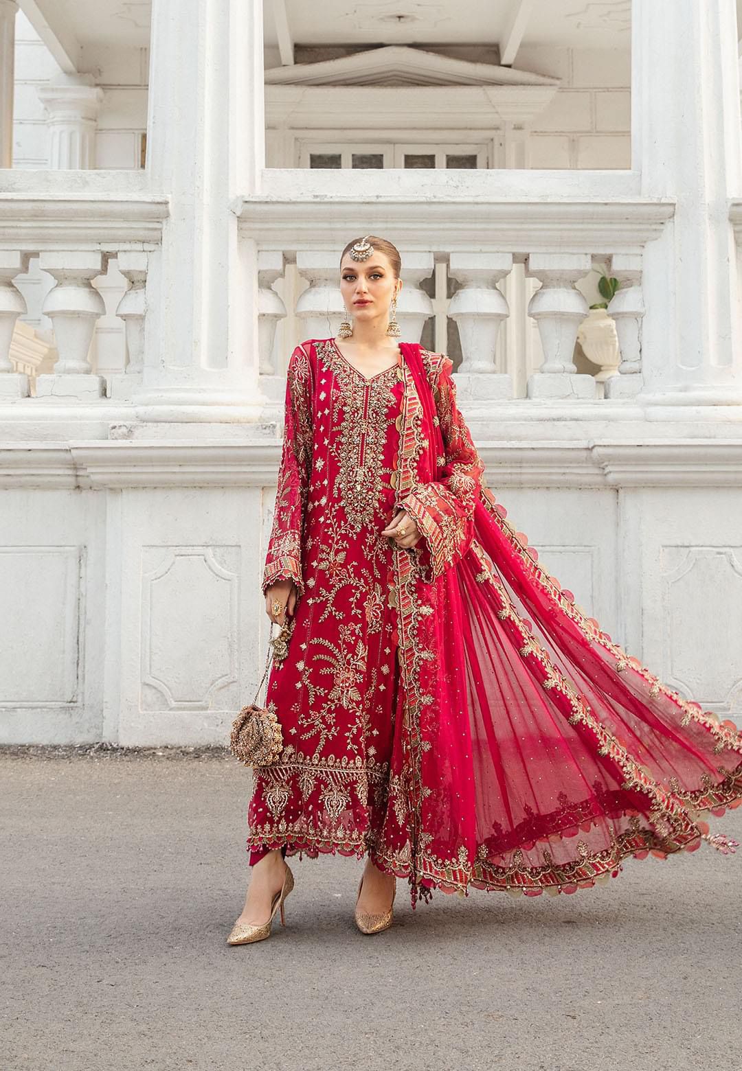 Unstitched Embroidered Chiffon Suit"24(MPC 24-107)Motif - Motif