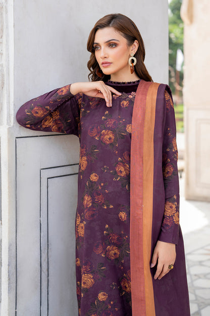 unstitched khaddar suit by Motif