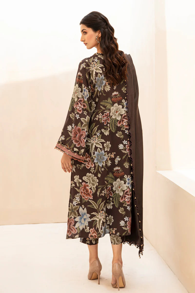 unstitched khaddar suit by Motif