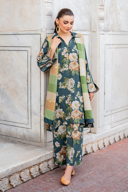 unstitched khaddar suit by Motif