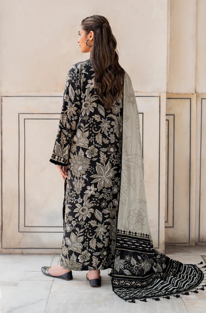unstitched khaddar suit by Motif