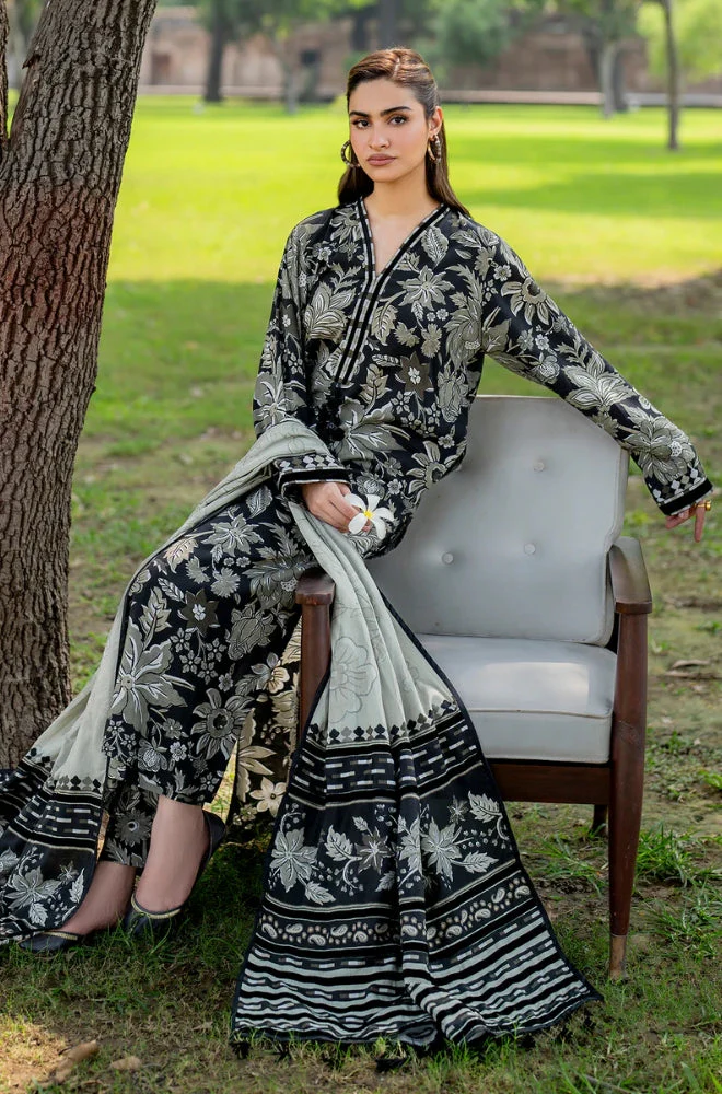 unstitched khaddar suit by Motif