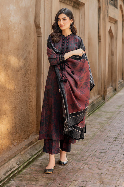 unstitched khaddar suit by Motif