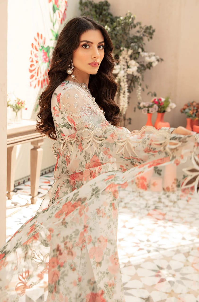 unstitched khaddar suit by Motif