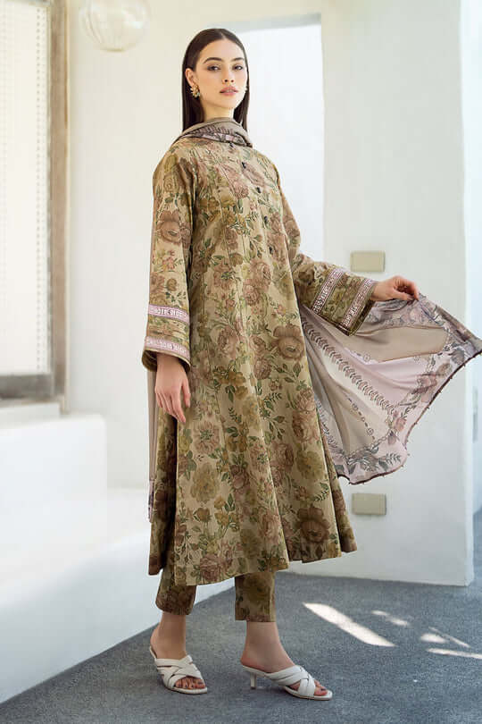 3 pc khaddar unstitched suit by motif