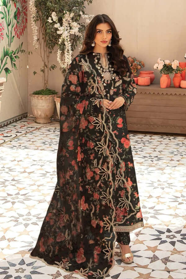 3 pc khaddar unstitched suit by motif
