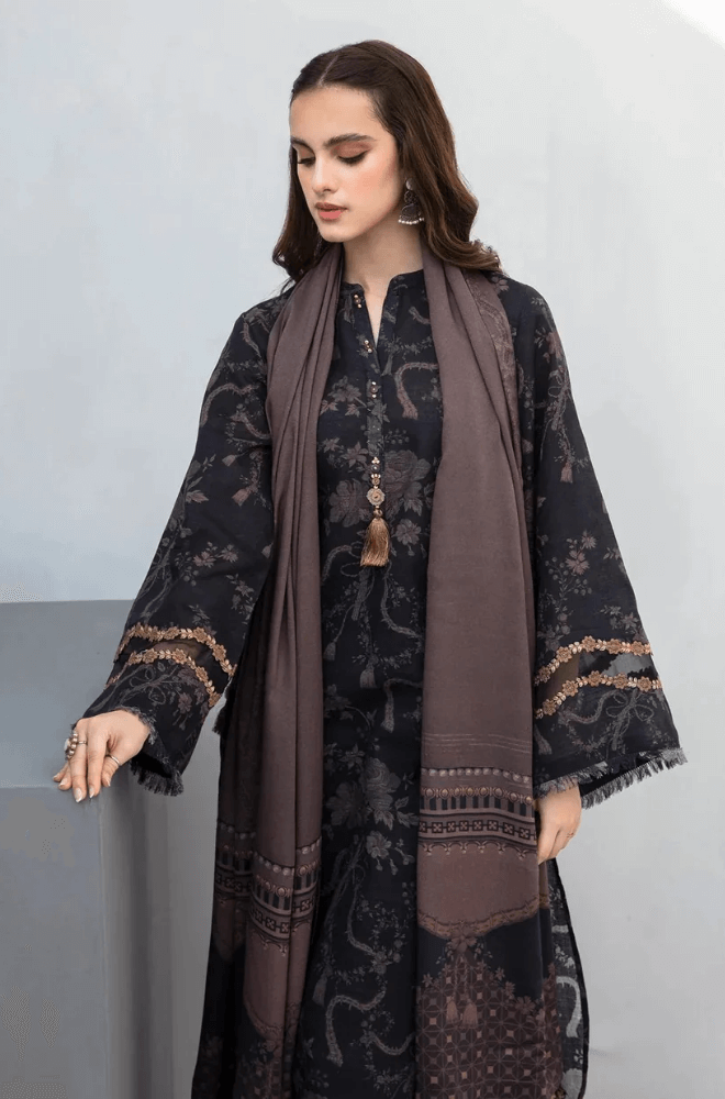 3 pc khaddar unstitched suit by motif