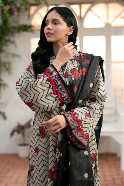 3 pc khaddar unstitched suit by motif