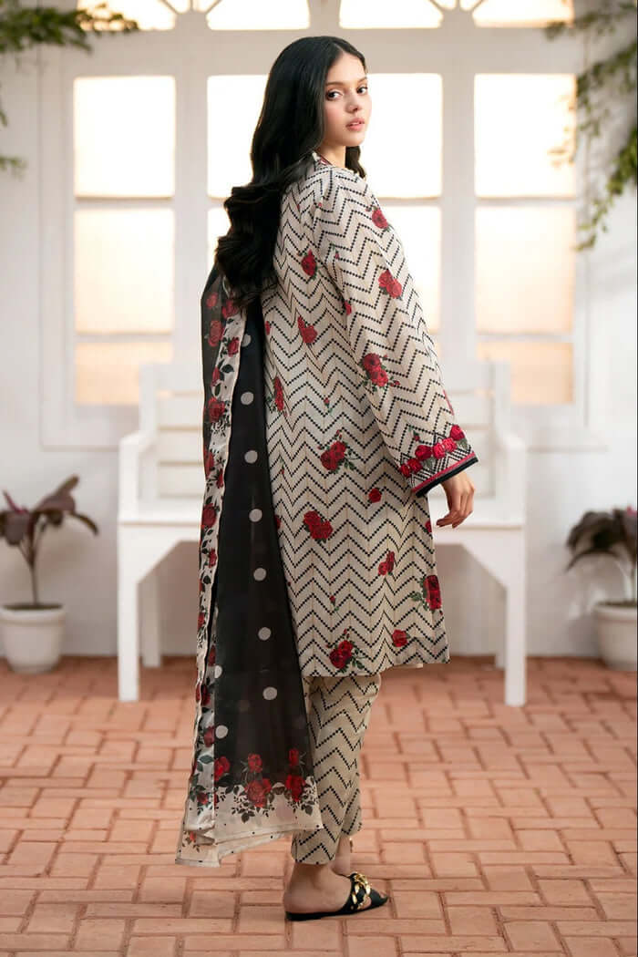 3 pc khaddar unstitched suit by motif