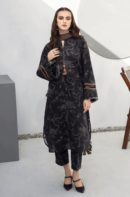 3 pc khaddar unstitched suit by motif