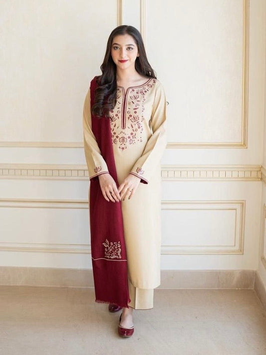 3 pcs unstitched suit by motif