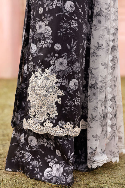 Unstitched 3 Piece Digital Printed Lawn Suit with Digital Printed Lawn Dupatta