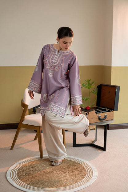 Unstitched 2 Piece Fully Embroidered Lawn Suit