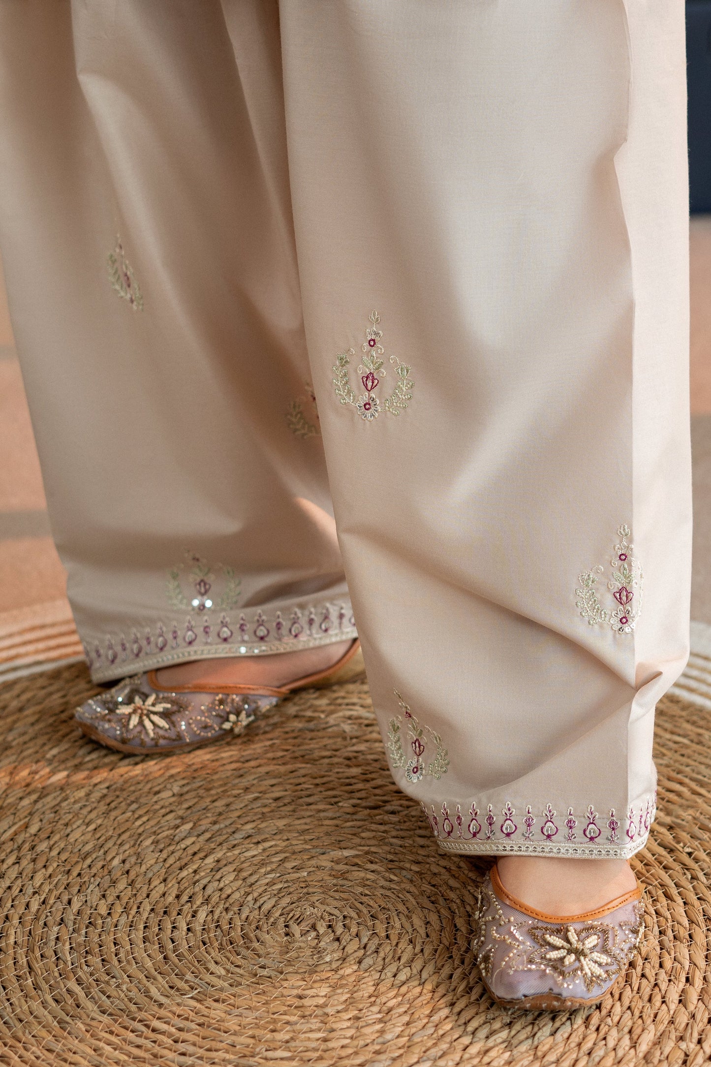 Unstitched 2 Piece Fully Embroidered Lawn Suit