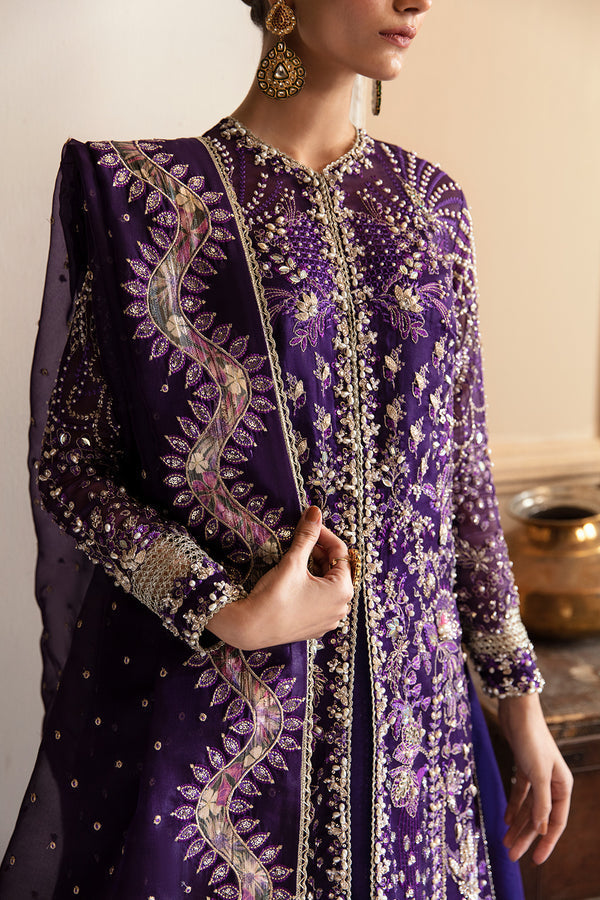 Unstitched 3 Piece Fully Embroidered Organza Dress With Embroidered Dupatta