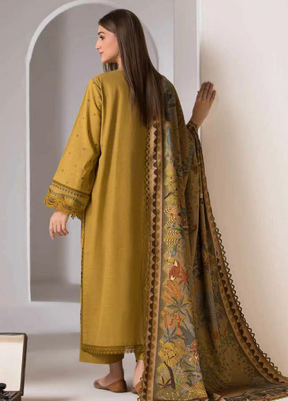 Unstitched 3 Piece Fully Embroidered Lawn Suit With Printed Lawn Dupatta