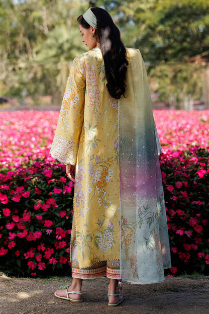 Unstitched 3 Piece Digital Printed Lawn Suit with Printed Lawn Dupatta
