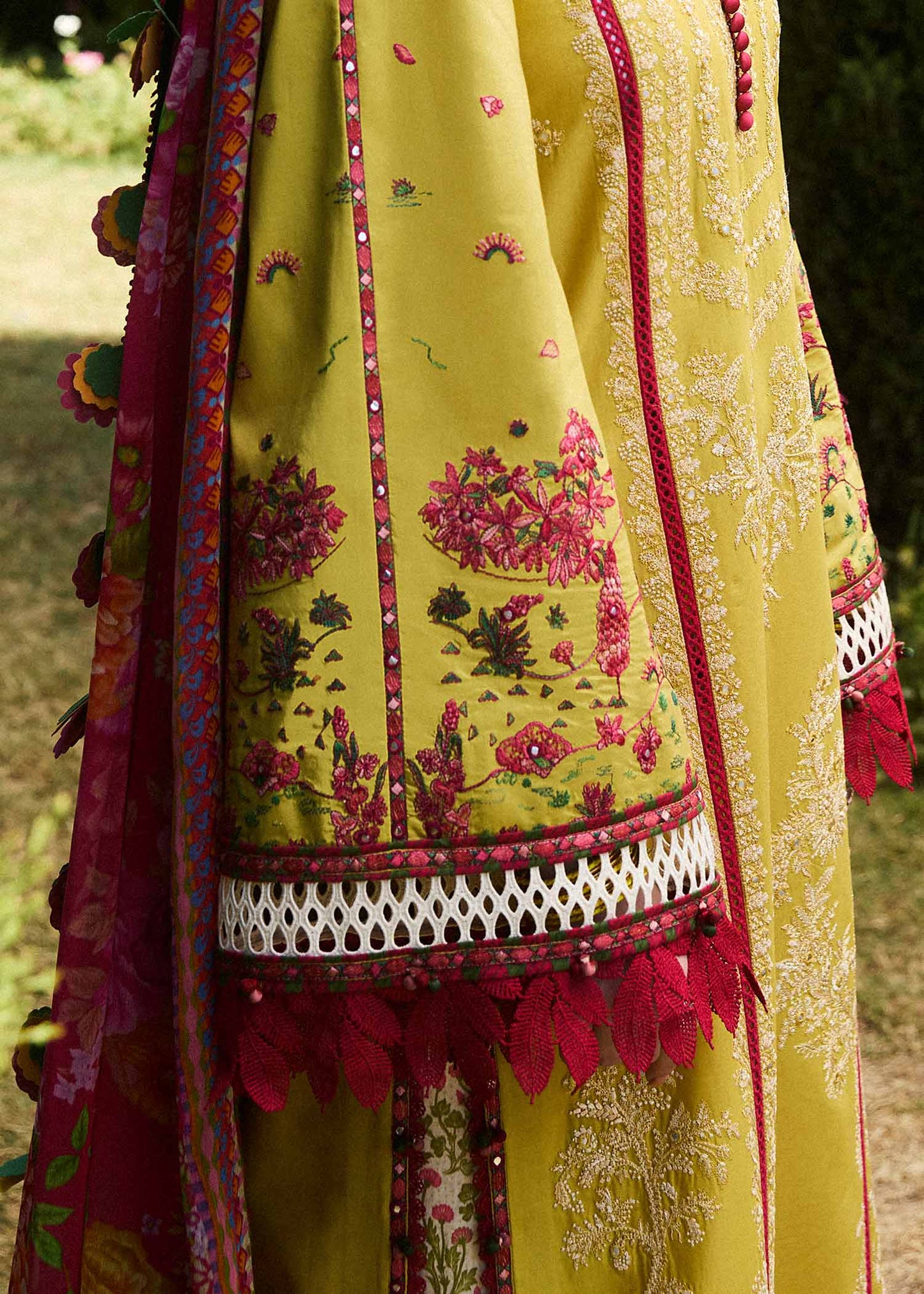 Unstitched 3 Piece Fully Embroidered Dhanak Suit with Printed Woolen Shawl