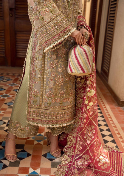 Formal Dress Unstitched 3 Piece Heavy Embroidered With Embroidered Dupatta