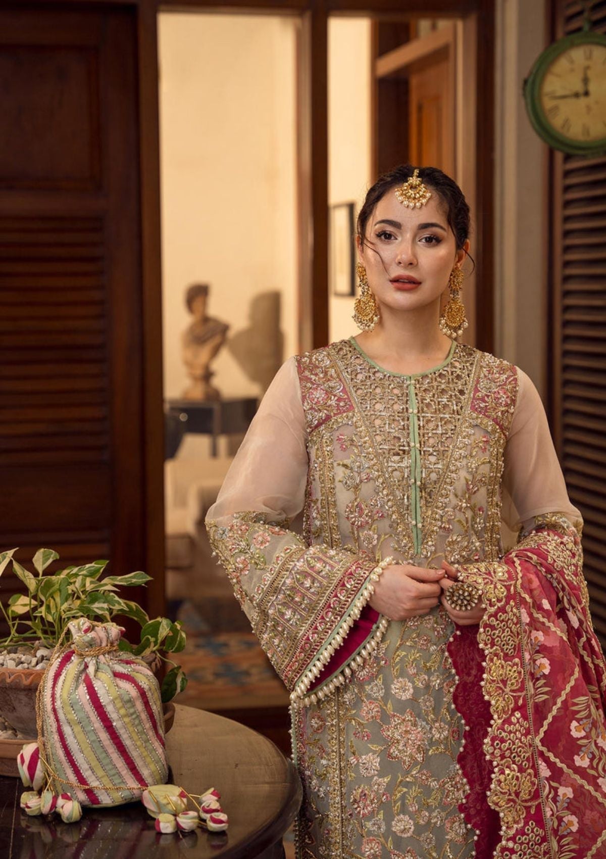 Formal Dress Unstitched 3 Piece Heavy Embroidered With Embroidered Dupatta