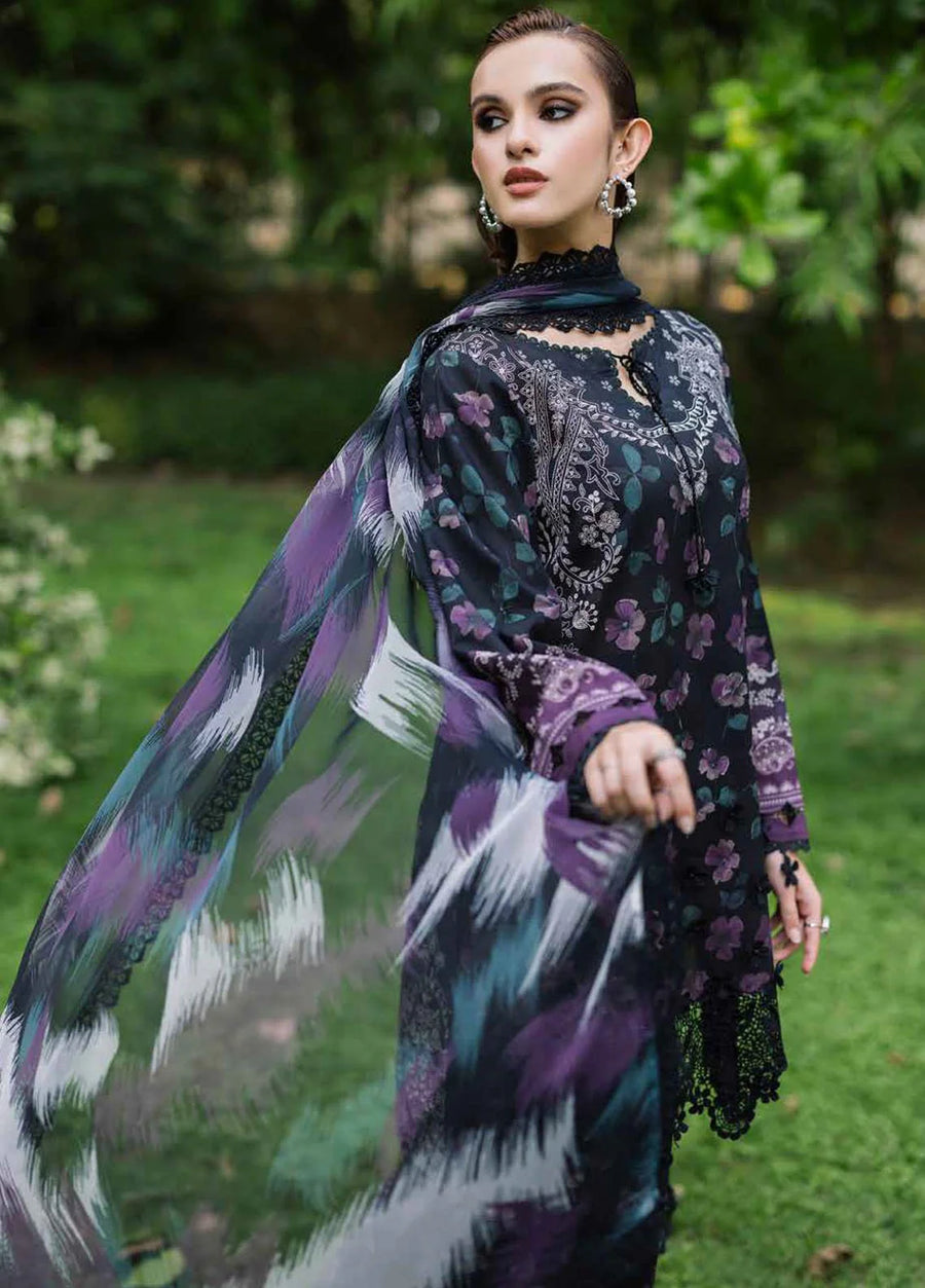 Unstitched 3 Piece Digital Printed Khaddar Suit With Digital Printed Khaddar Dupatta