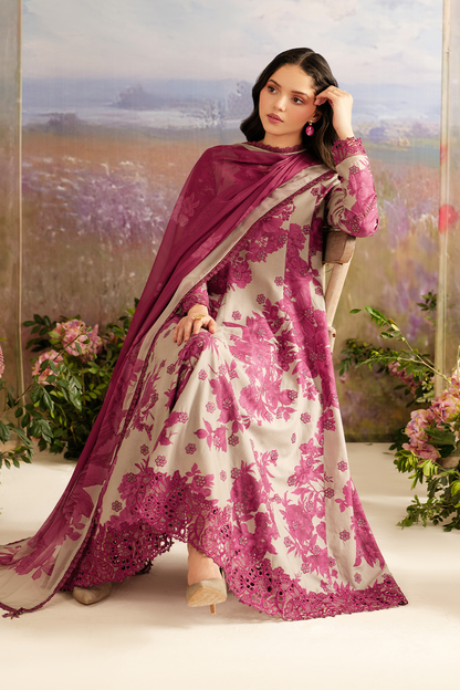 Unstitched 3 Piece Digital Printed Khaddar Suit With Digital Printed Khaddar Dupatta