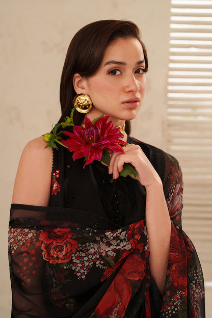 Unstitched 3 Piece Digital Printed Lawn Suit with Printed Lawn Dupatta