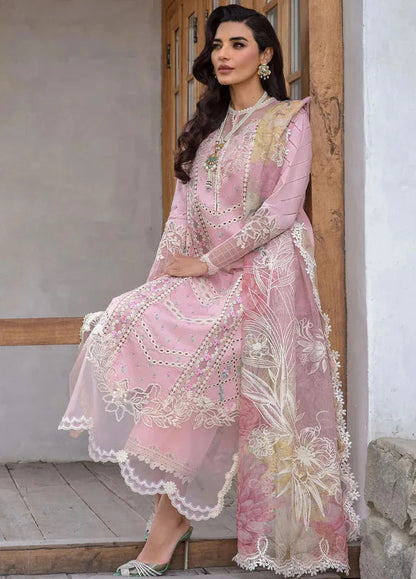 Unstitched 3 Piece Fully Embroidered Lawn Suit With Embroidered Polly Lawn Dupatta