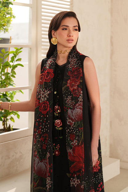 Unstitched 3 Piece Digital Printed Lawn Suit with Printed Lawn Dupatta