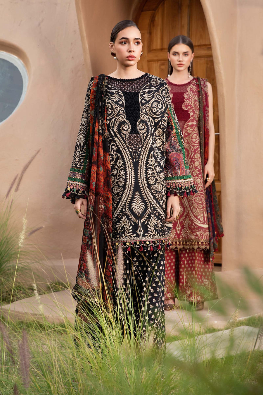 Unstitched 3 Piece Digital Printed Lawn Suit with Printed Polly Lawn Dupatta