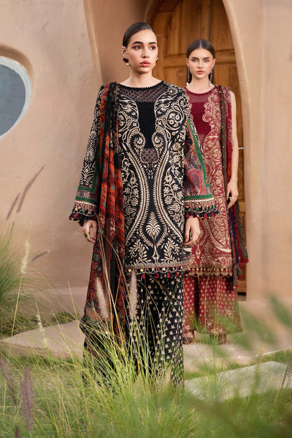 Unstitched 3 Piece Digital Printed Lawn Suit with Printed Polly Lawn Dupatta