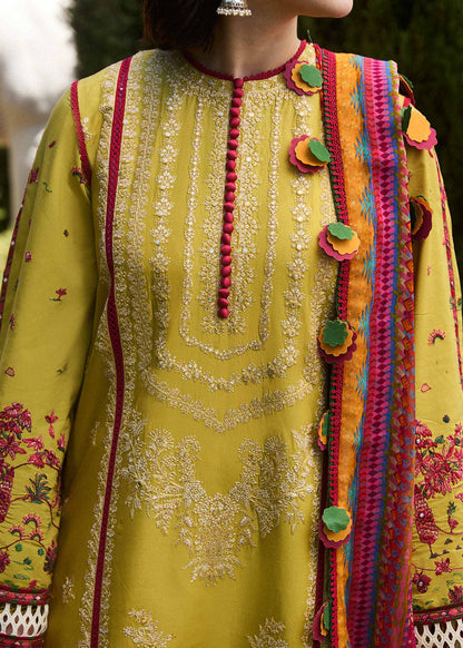 Unstitched 3 Piece Fully Embroidered Dhanak Suit with Printed Woolen Shawl