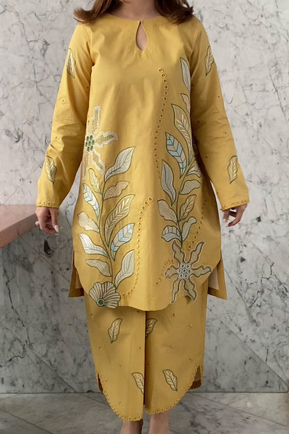 Unstitched 2 Piece Fully Embroidered Lawn Suit