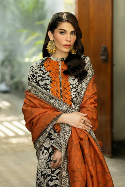 Unstitched 3 Piece Digital Printed Lawn Suit with Printed Lawn Dupatta