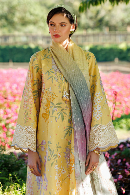 Unstitched 3 Piece Digital Printed Lawn Suit with Printed Lawn Dupatta