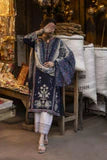 Unstitched 3 Piece Fully Embroidered Dhanak Suit with Printed Wool Shawl
