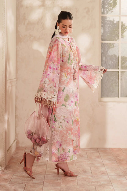 Unstitched 3 Piece Lawn Digital Printed Suit With Printed Lawn Dupatta