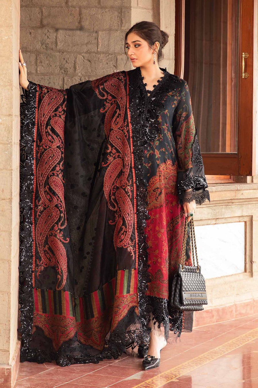 Unstitched 3 Piece Digital Printed Lawn Suit with Printed Polly Lawn Dupatta