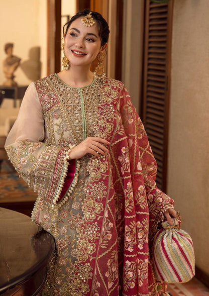 Formal Dress Unstitched 3 Piece Heavy Embroidered With Embroidered Dupatta