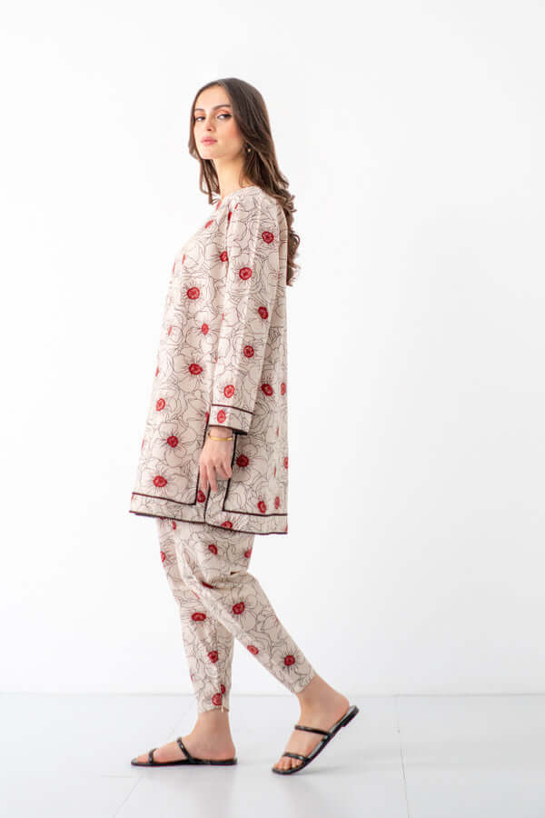 Unstitched 2 Piece Digital Printed Lawn Suit