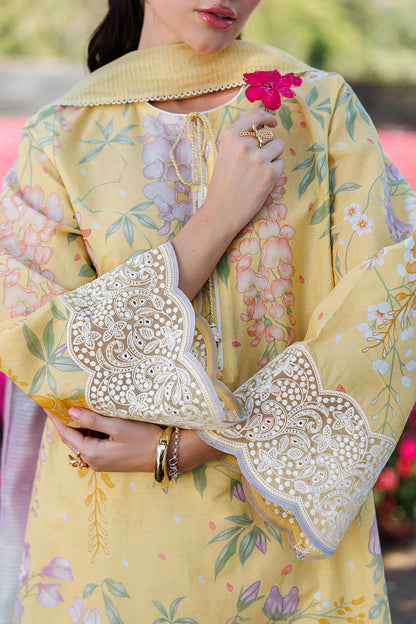 Unstitched 3 Piece Digital Printed Lawn Suit with Printed Lawn Dupatta